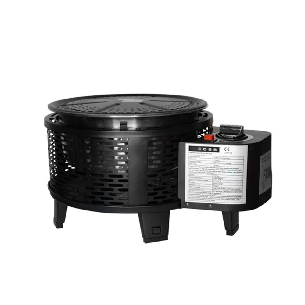 Cobb Pro Gas Noir jais Gasgrill Grill Camping Tischgrill inkl. Grillplatte, Deckel pour propane 11kg