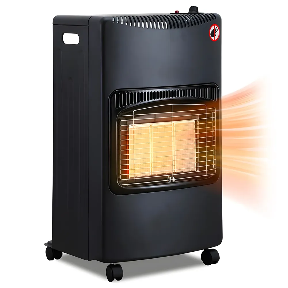 Stufa Gas Gpl 3 Potenze Con Ruote 4,2 Kw - Compatible Caravane/Camping-car