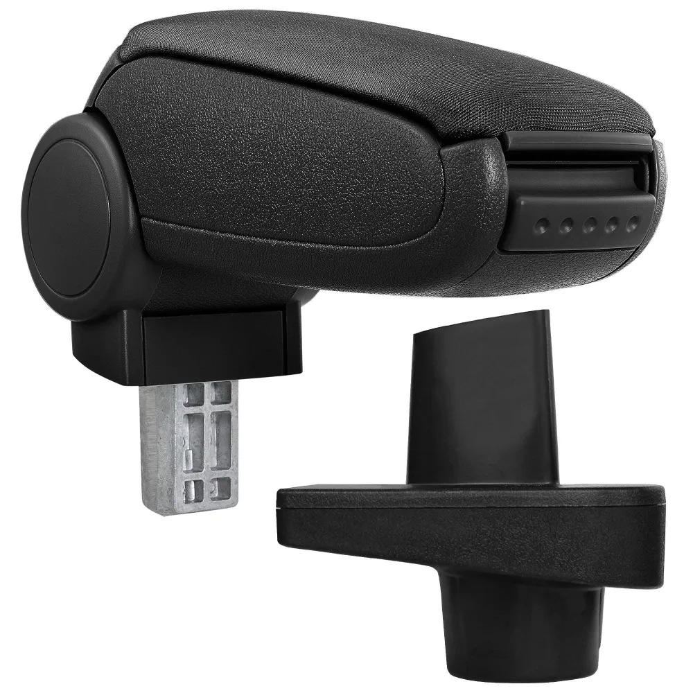 Accoudoir central pour Renault Clio IV (Type X98) avec compartiment rembourré textile noir 03_0000646