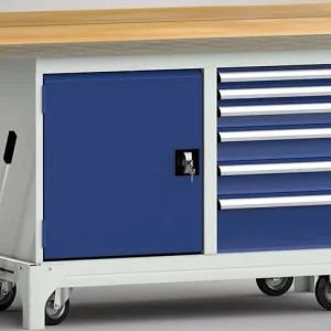 Etabli standard mobile KLW - 1500 x 700 x 866 mm L x l x H WS782N-1500M40-E7040 choisir à bas prix
