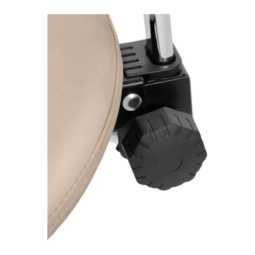 Siège-selle de cheval dossier et siège réglables en hauteur crème argent 14_0007867