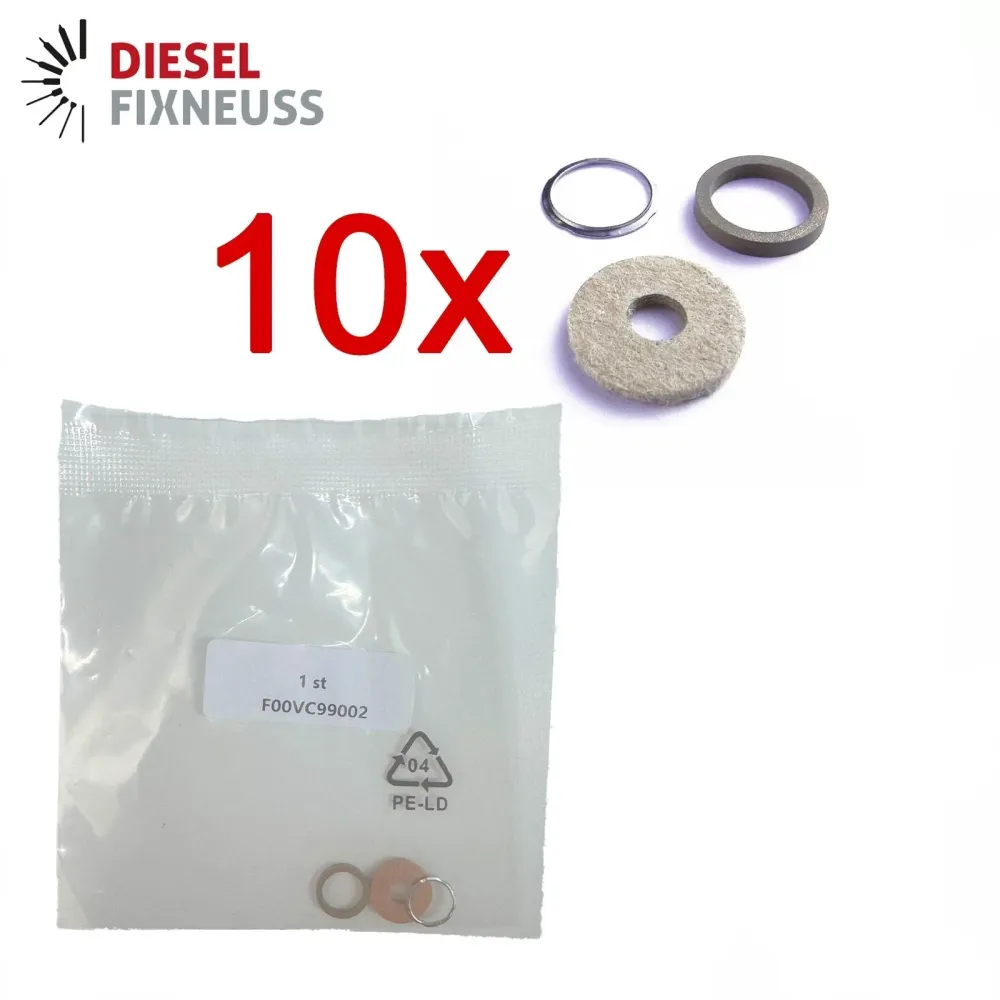 10x Kit de joints de réparation Common Rail pour injecteur Bosch