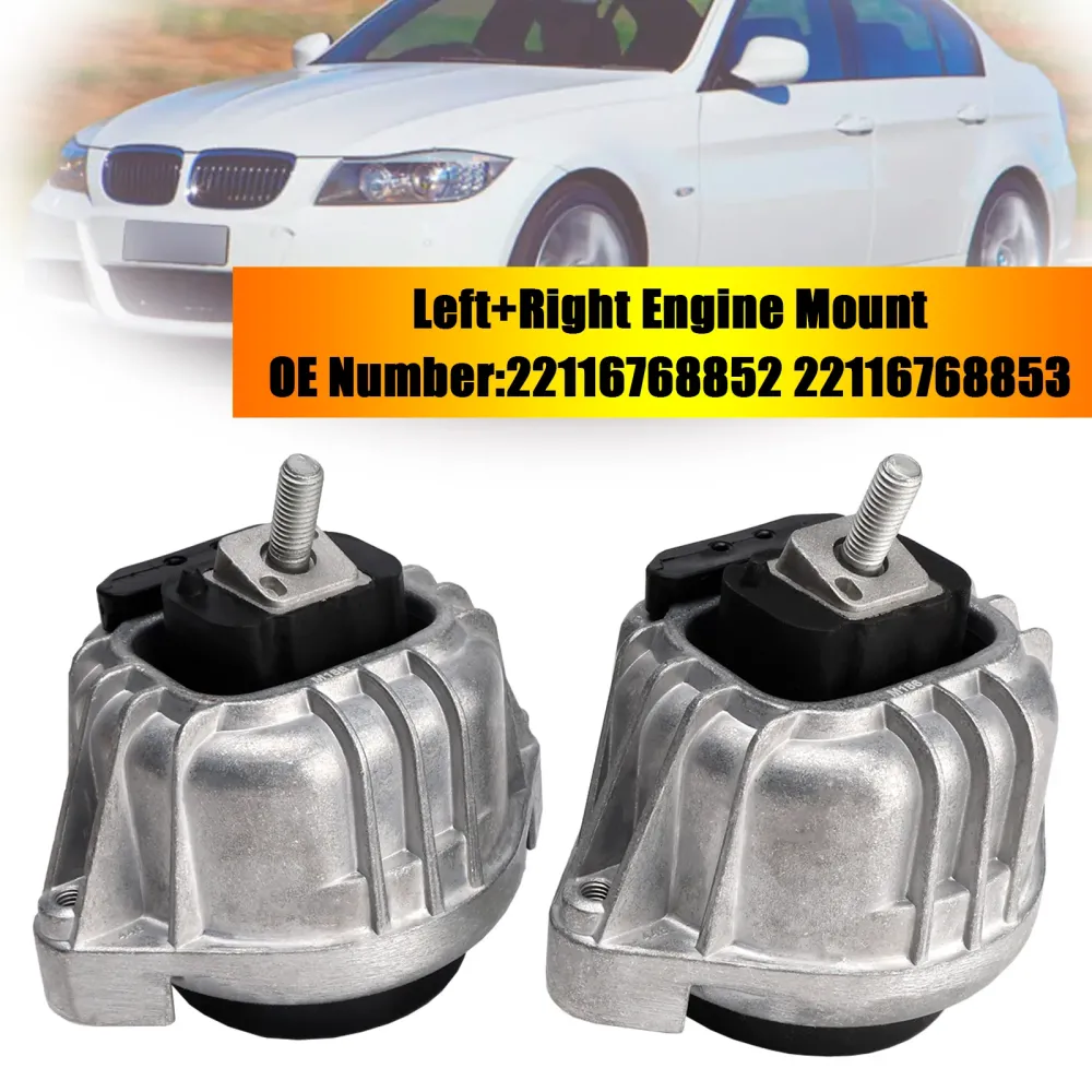 11.2008-12.2011 BMW 1 (E81) 116 i 90 122 1995 hayon 2x support moteur gauche + droit 22116768852 22116768853
