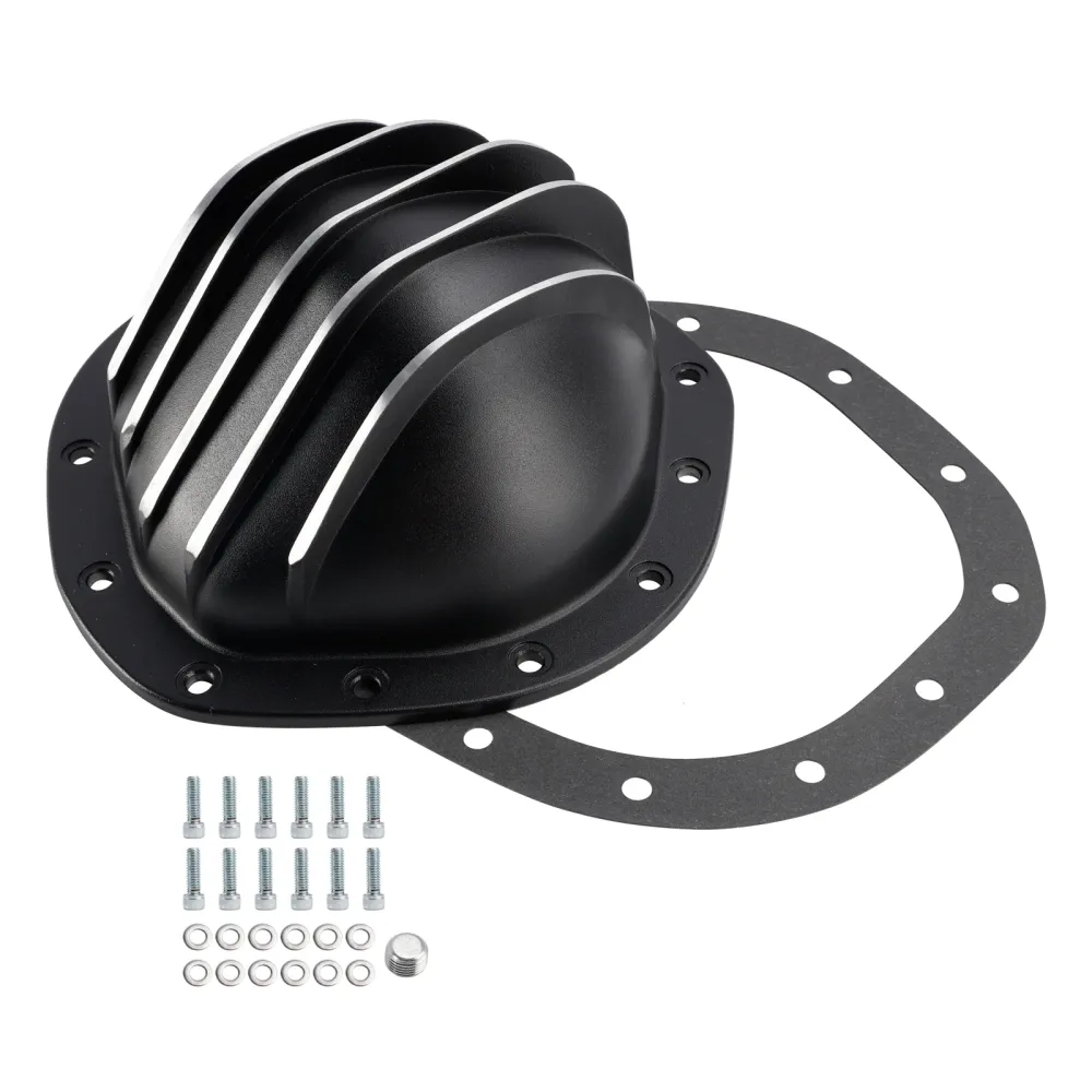 1962-1982 Chevy/GMC 1/2 tonne 12 boulons couvercle d'extrémité arrière de différentiel en aluminium noir YI217826T CE28628...
