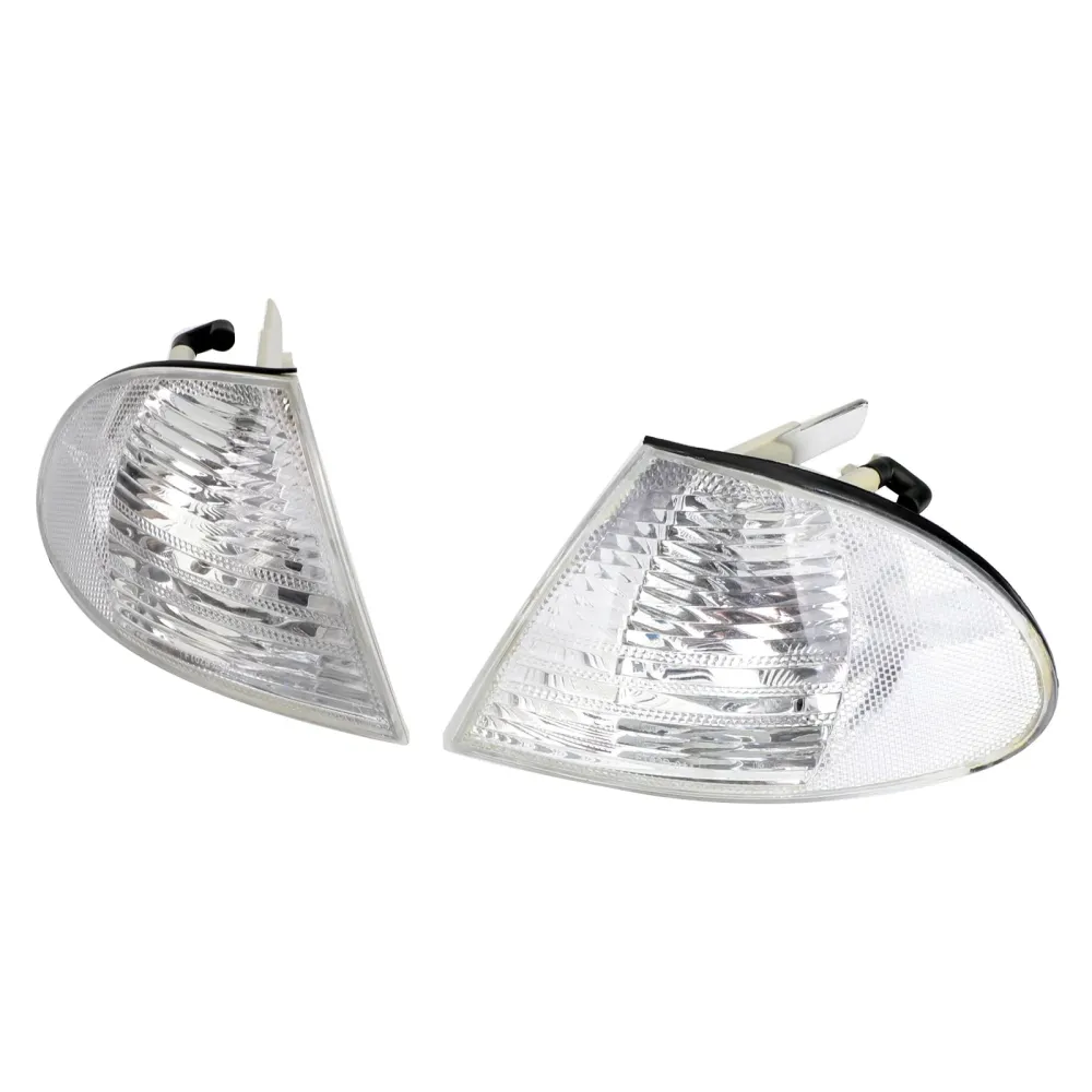 1998-2001 BMW Série 3 E46 Berline Paire de feux latéraux d'angle blancs 63136902766