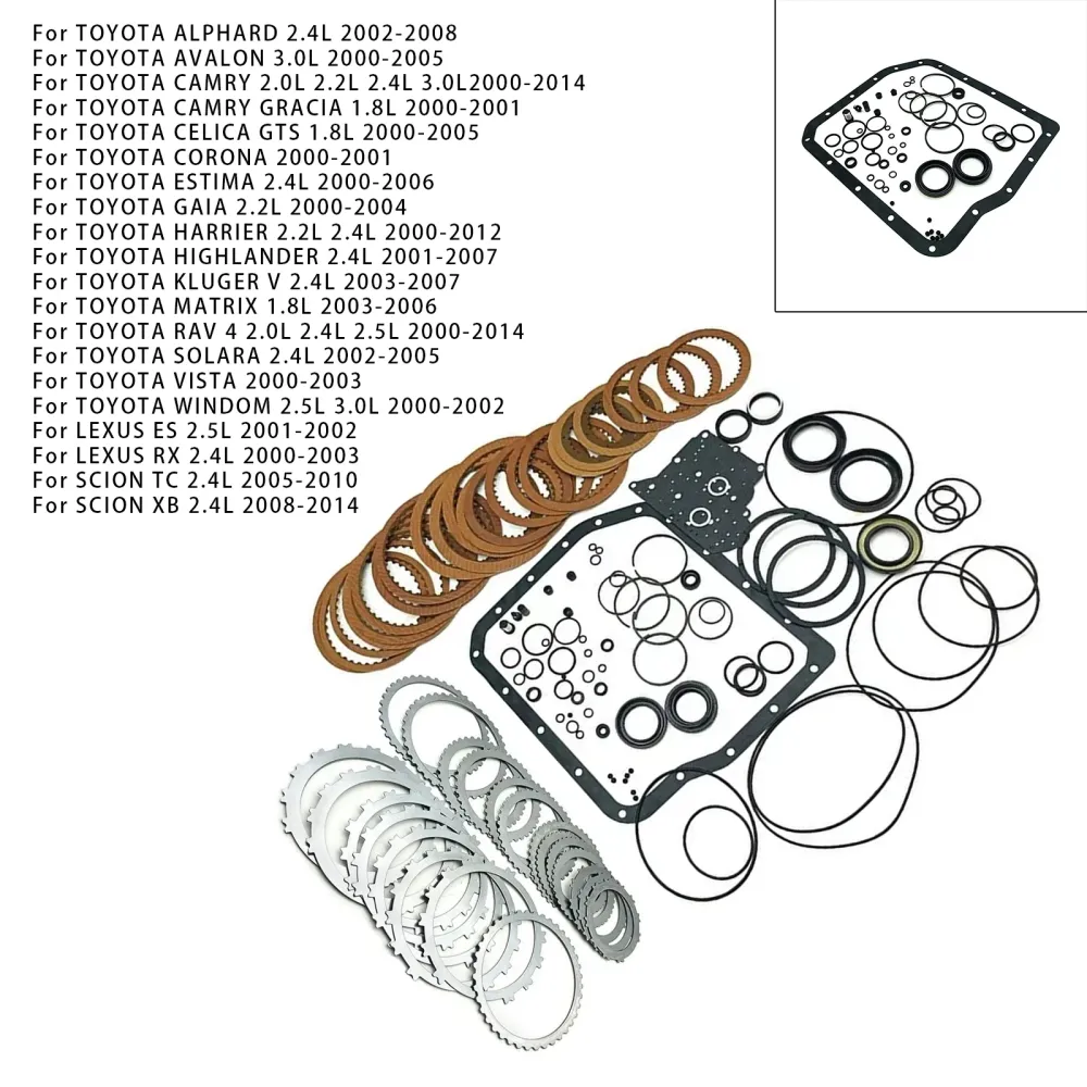2000-2003 LEXUS RX 2.4L Kit de reconstruction principale de transmission automatique joints de disques d'embrayage T13600B...