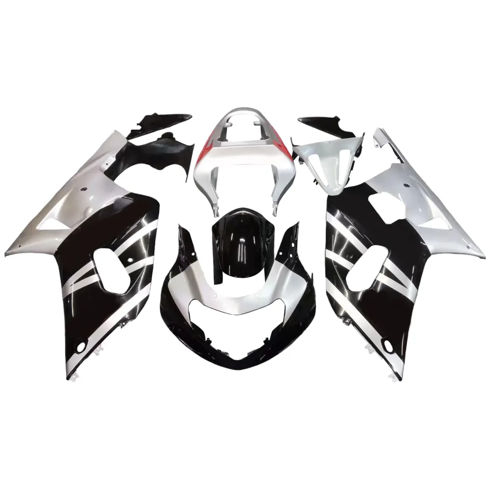 2001-2003 Suzuki GSXR 600 Carénages Amotopart Noir & Argent GSXR Racing