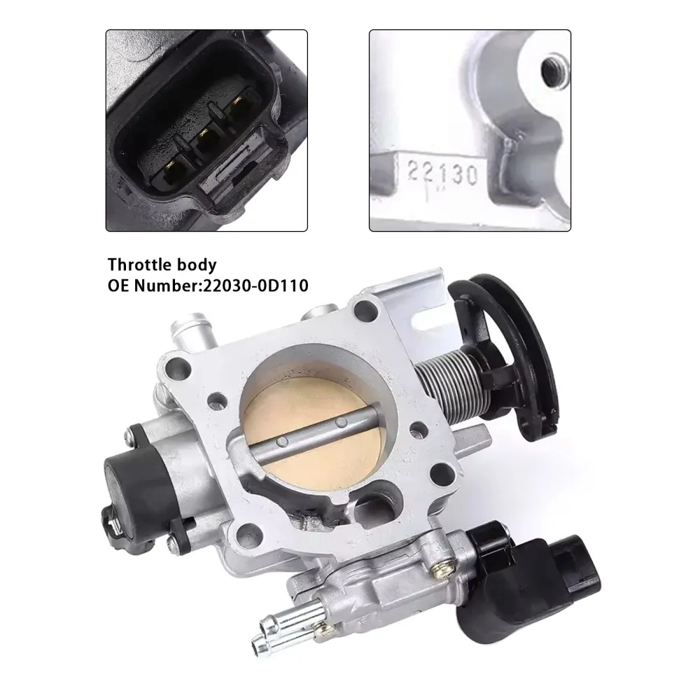 2003-2004 Toyota Corolla M/T 2WD berline LE corps de papillon assemblage 22030-0D110