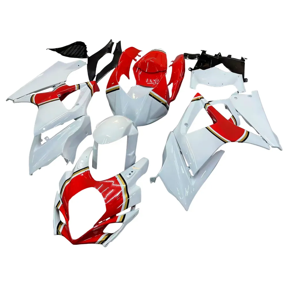 2007-2008 GSXR1000 Carénage de carrosserie rouge ABS Ensemble de plastiques moulés par injection générique