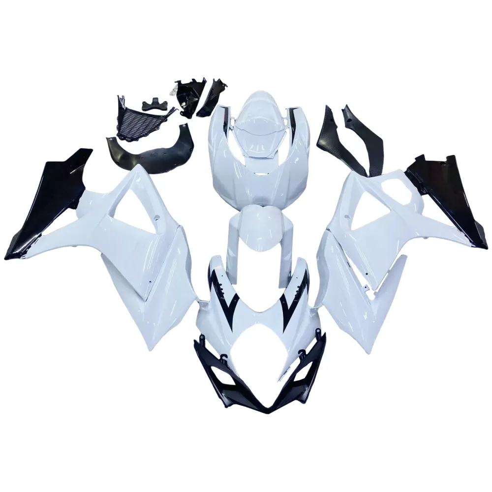 2007-2008 Suzuki GSXR 1000 Blanc & Noir Carénages GSXR Racing Générique
