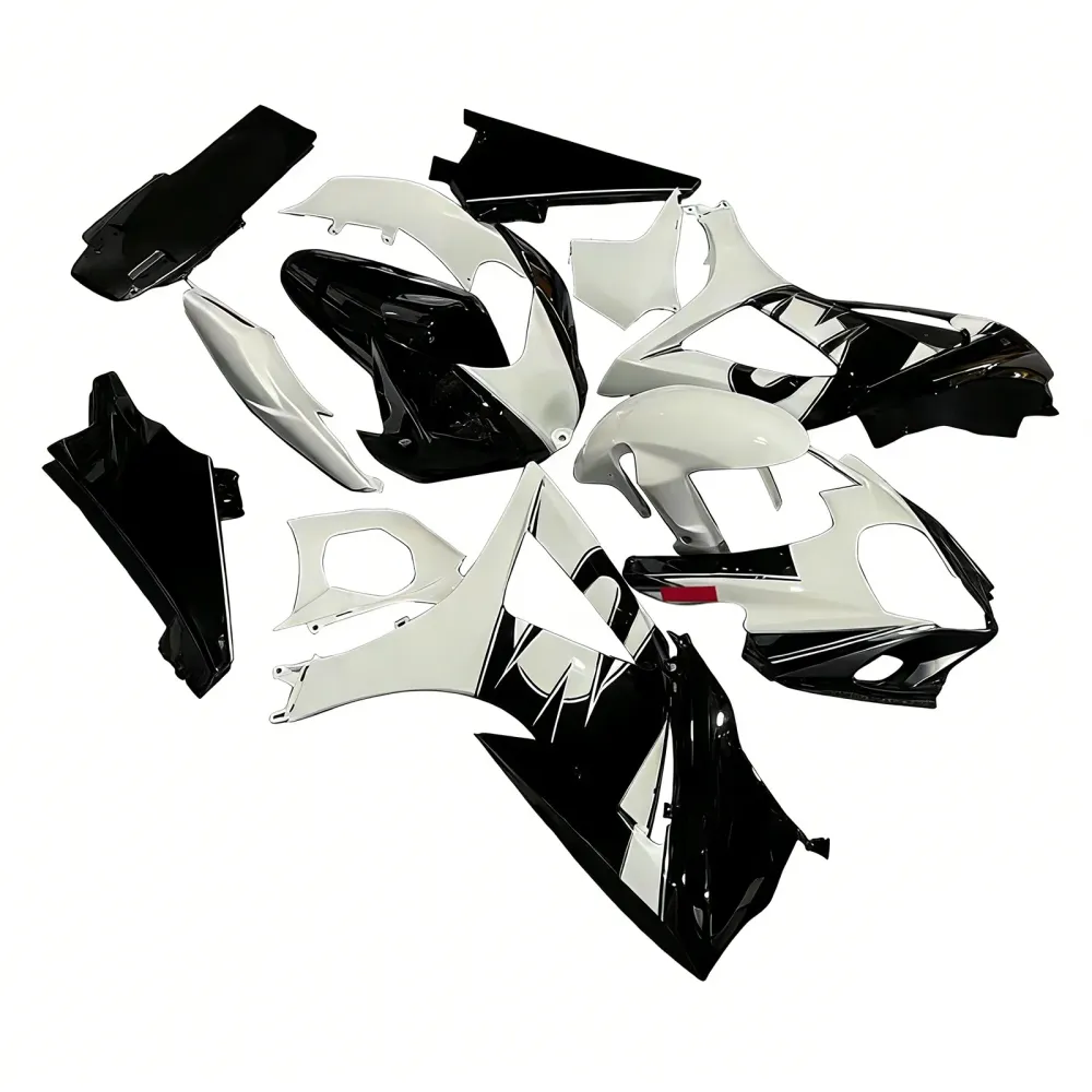 2007-2008 Suzuki GSXR 1000 Noir & Blanc GSXR Racing Carénages Générique