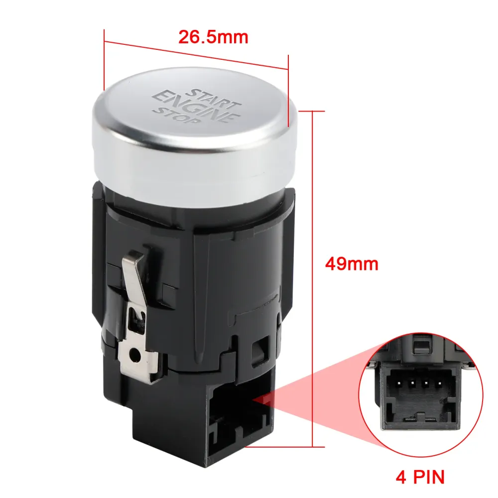 2013-2017 VW Volkswagen Golf & GTI & e-Golf & Golf Sportwagen Start Stop Bouton de commutation d'allumage 5GG959839 pour