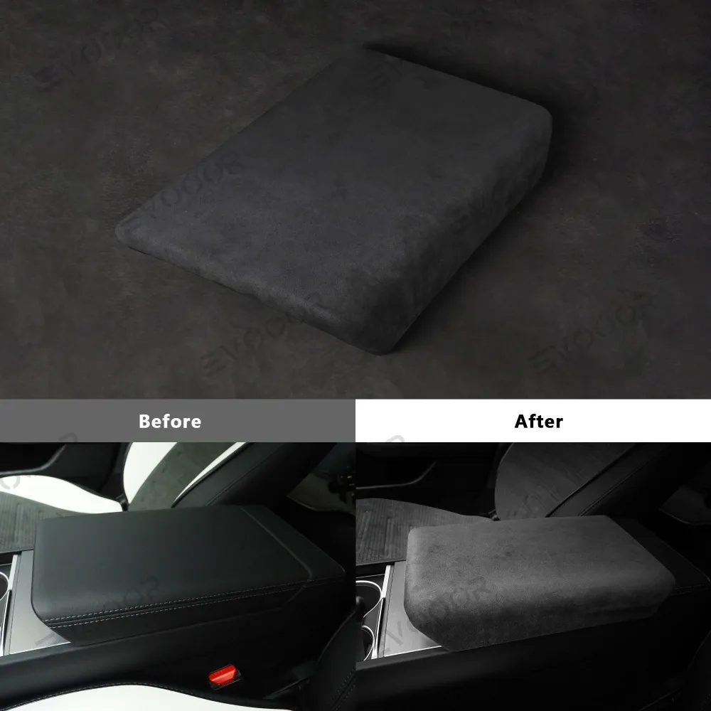 2024+ Model 3 Highland Housse d'accoudoir en Alcantara pour Tesla