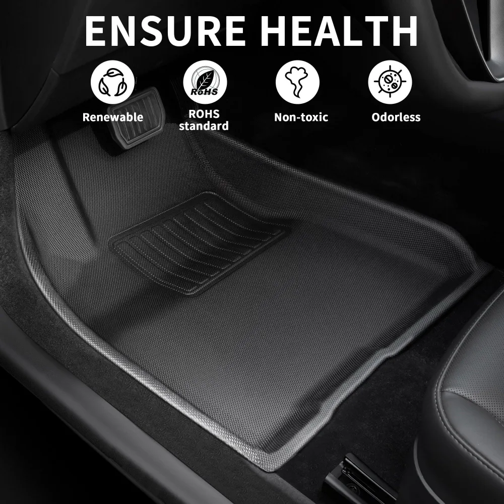 2024Model3 revêtements intérieurs tous temps de cargaison de tapis de plancher de Highland XPETesla