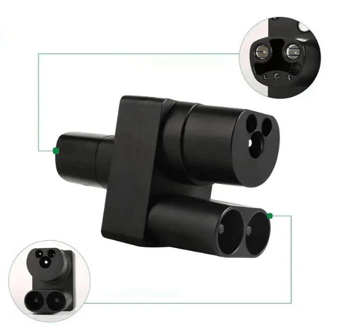 Adaptateur de charge pour véhicule électrique compatible avec CCS2 à Tesla/NACS pour Model 3, Model Oui, Model S, et Model X