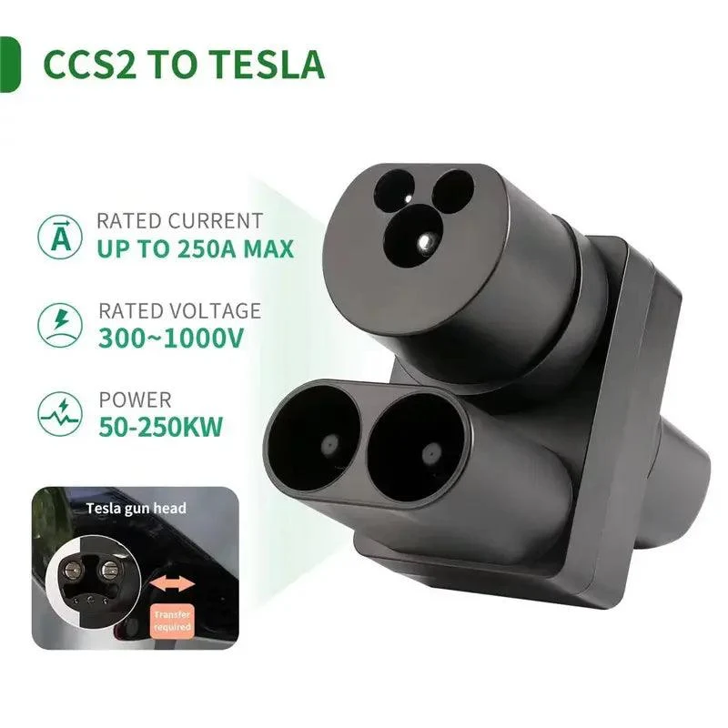Adaptateur de charge pour véhicule électrique compatible avec CCS2 à Tesla/NACS pour Model 3, Model Oui, Model S, et Model X