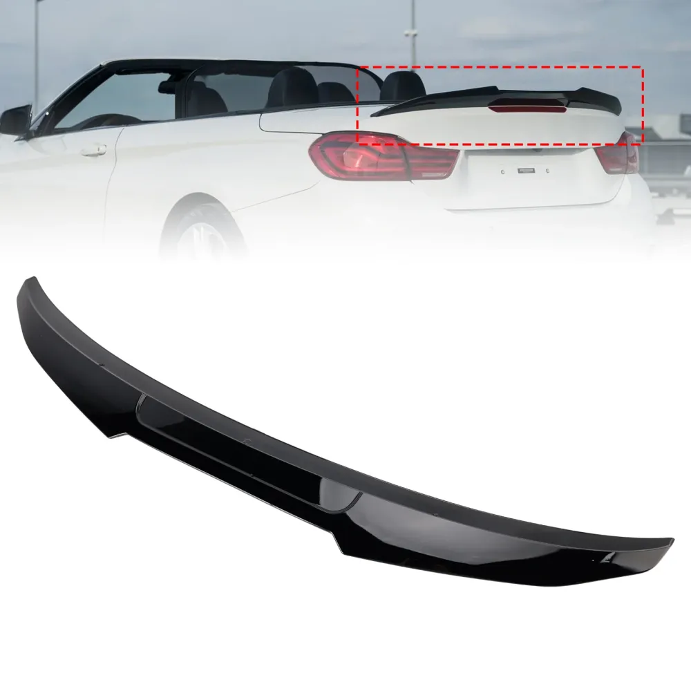 Aileron de coffre arrière noir brillant cabriolet F83 M4 2015-2020