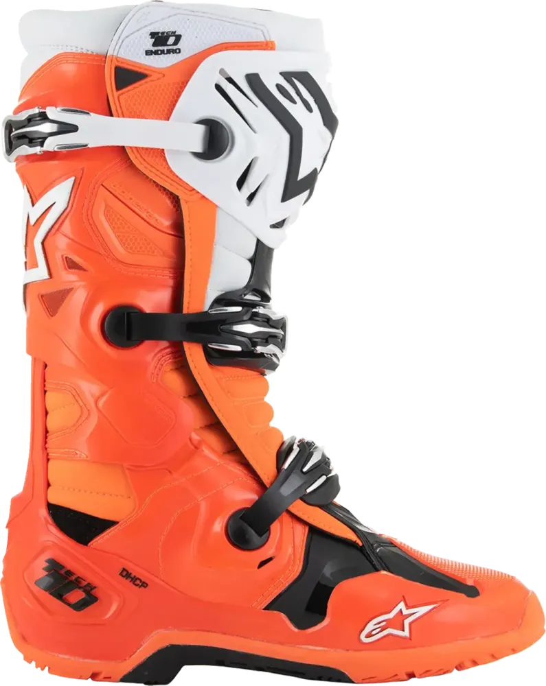 Bottes ALPINESTARS Tech 10 Enduro orange/noir/blanc
