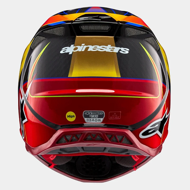 Casque ALPINESTARS Supertech M10 Era rio jaune/rouge