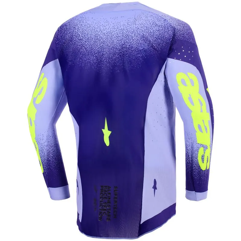 Maillot ALPINESTARS Supertech SCENZ violet/jaune S