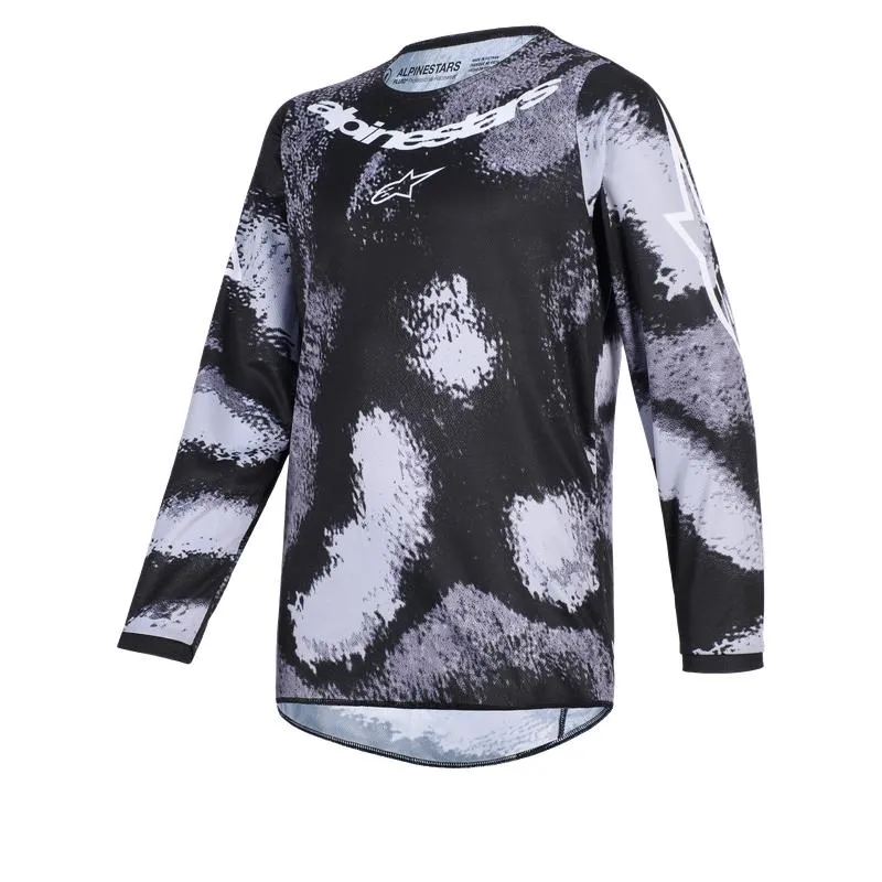 Maillot enfant ALPINESTARS FLUID LAHND noir camo Ys