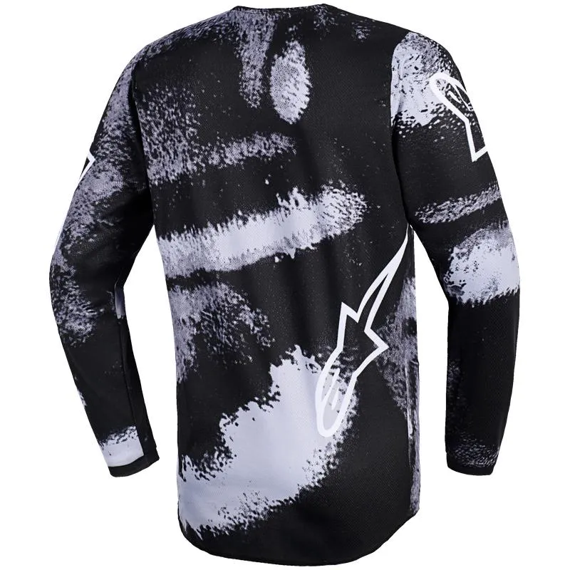 Maillot enfant ALPINESTARS FLUID LAHND noir camo Ys