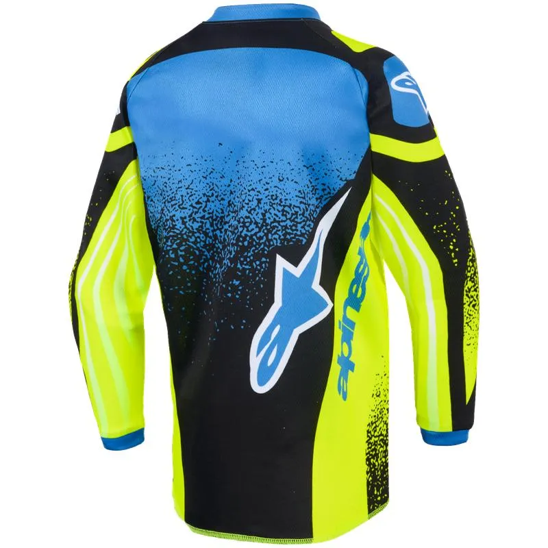 Maillot Kid ALPINESTARS Racer NOMUR navy/jaune/bleu Xxs