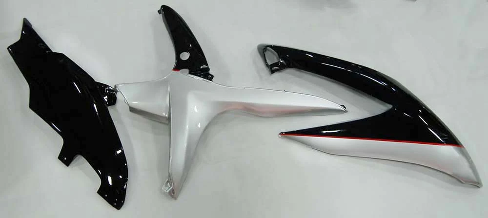Amotopart 2008-2010 Suzuki GSXR 600/750 Kit de carénage noir blanc