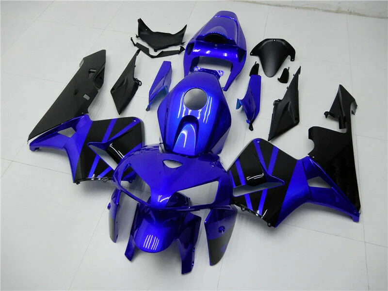 Kit de carénage bleu noir Honda CBR600RR 2005-2006 Amotopart