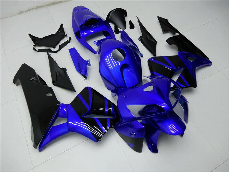 Kit de carénage bleu noir Honda CBR600RR 2005-2006 Amotopart