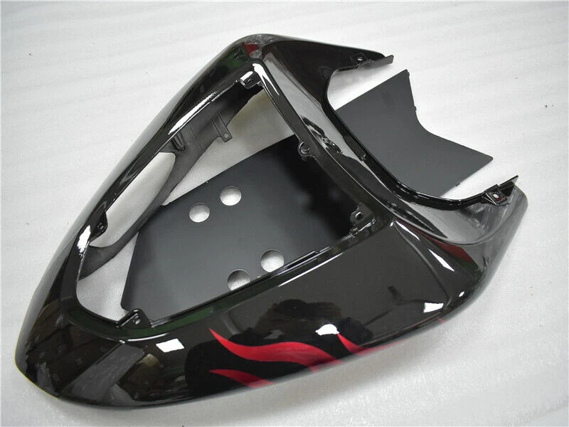 Kit de carénage d'injection Kawasaki ZX10R 2006-2007 flamme rouge Amotopart