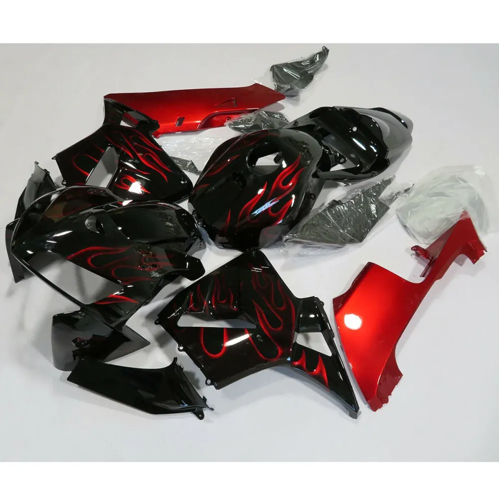 Kit de carénage rouge noir Honda CBR600RR 2005-2006 Amotopart