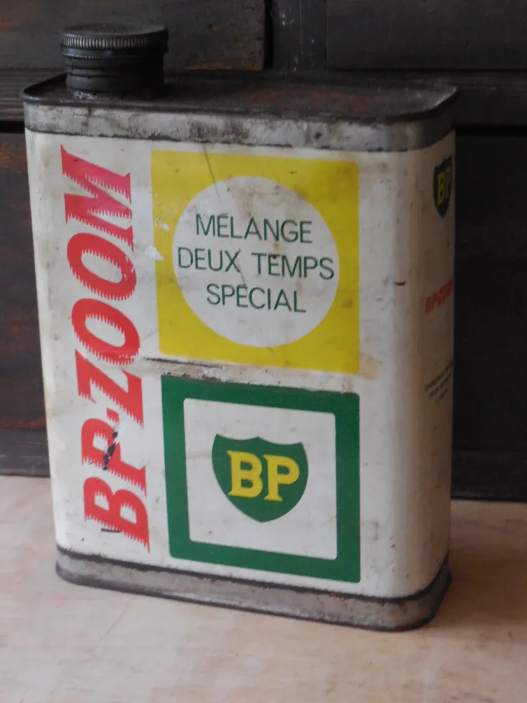 Ancien Bidon d'huile BP-ZOOM