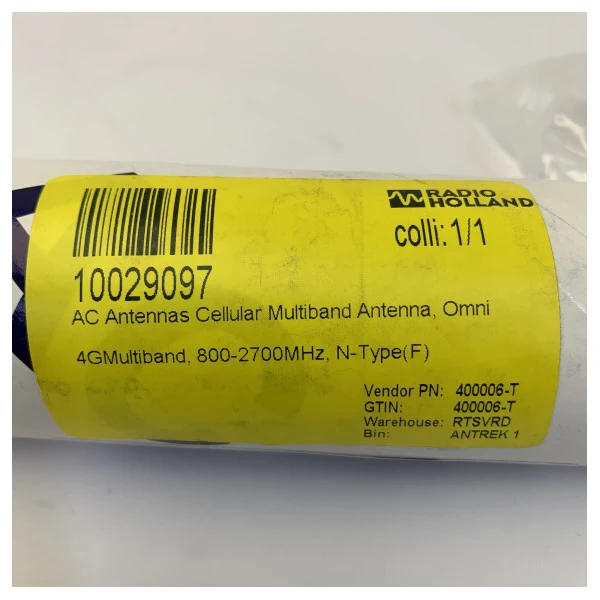 Antenne marine AC Antennas 4G Multibande - 800-2700MHz - Omni N-Type(F)