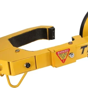 Antivol de Roue Ajustable Trimax TWL100 Ultra-Max, Jaune/Noir - Sécurise Pneus et Roues