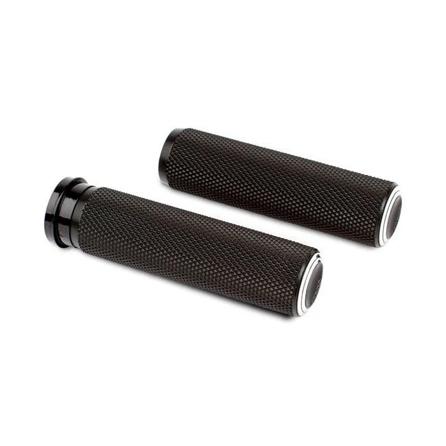 Arlen Ness Dual Ring Fusion Grips Noir HD TBW