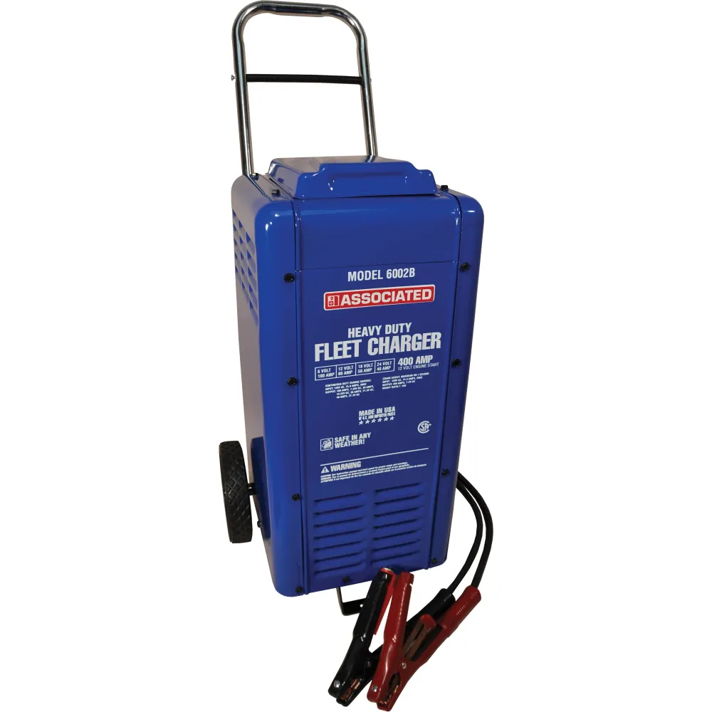 Chargeur de flotte à roues robuste 6/12/18/24 volts Associated Equipment