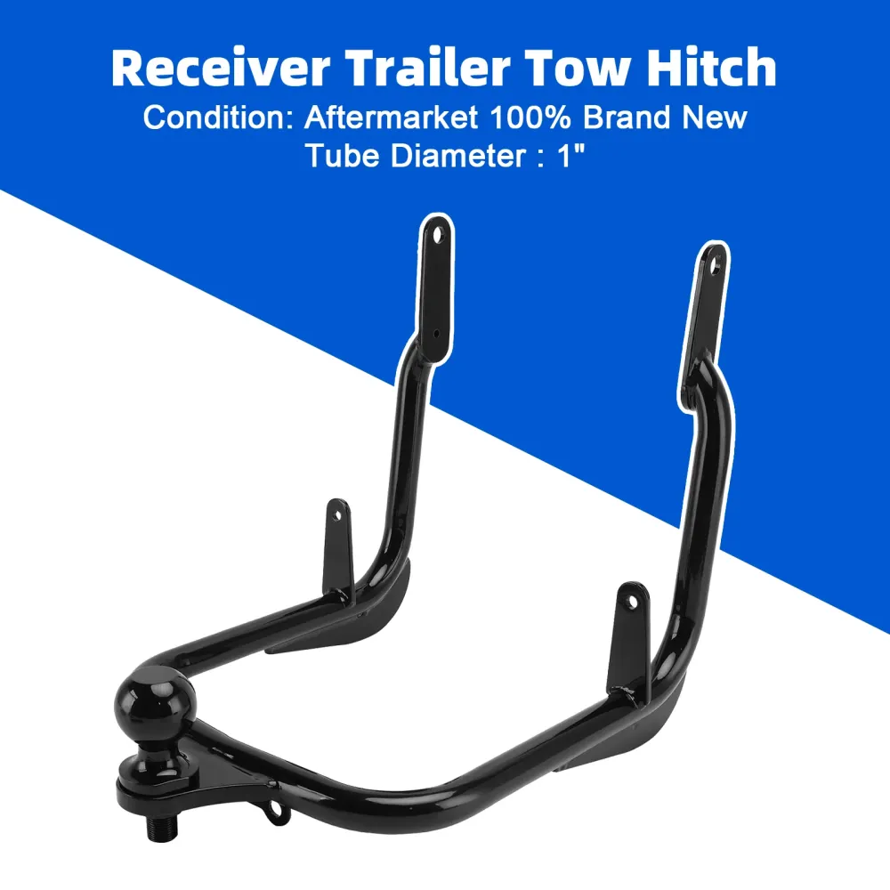 Attelage de remorquage récepteur adapté pour Touring Electra Street Glide FLHX 2009 – 2023 noir