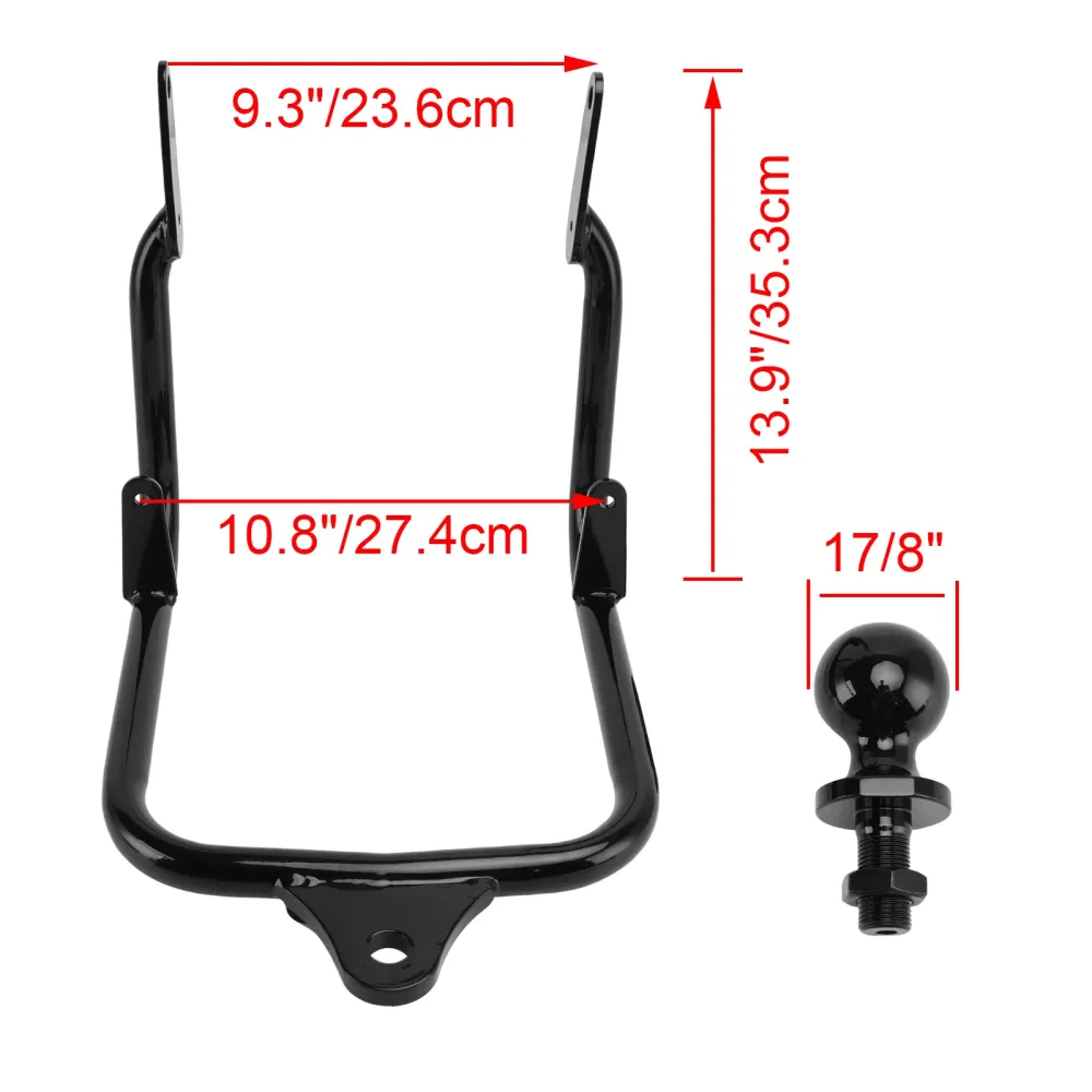 Attelage de remorquage récepteur adapté pour Touring Electra Street Glide FLHX 2009 – 2023 noir