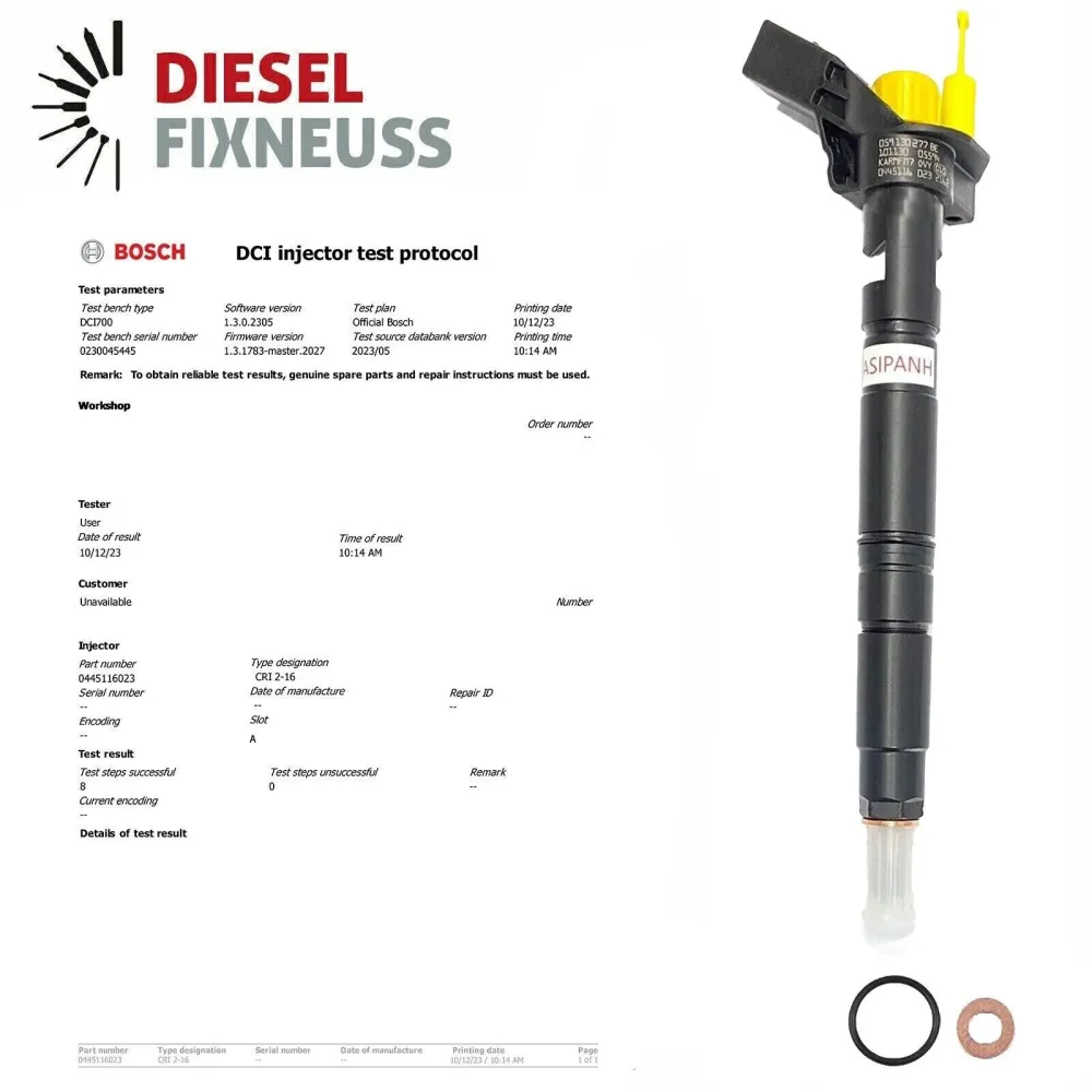 Audi 6 x 0445116022 059130277AM 0445116015 VW 2,7- 3.0 TDI Injecteur