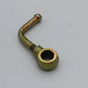 Banjo coudé en cuivre gasoil 14x8mm