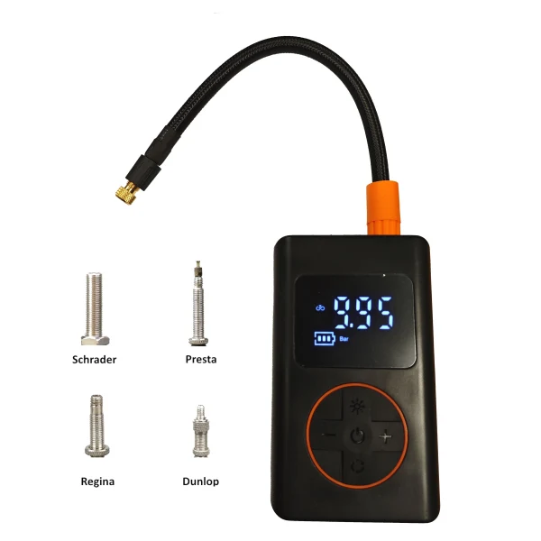 Mini Compresseur Universel Barbieri 10 Bar Pour Toutes Les Valves Avec Écran Digital