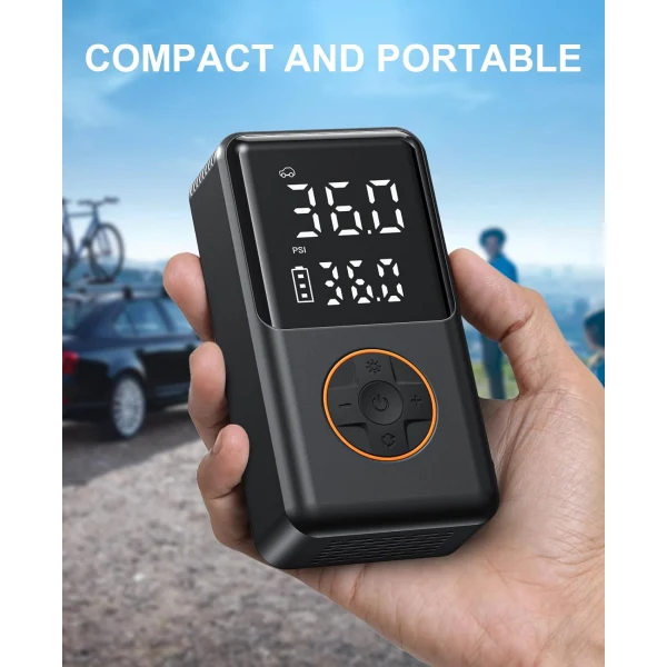 Mini Compresseur Universel Barbieri 10 Bar Pour Toutes Les Valves Avec Écran Digital