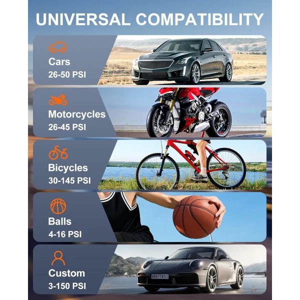 Mini Compresseur Universel Barbieri 10 Bar Pour Toutes Les Valves Avec Écran Digital