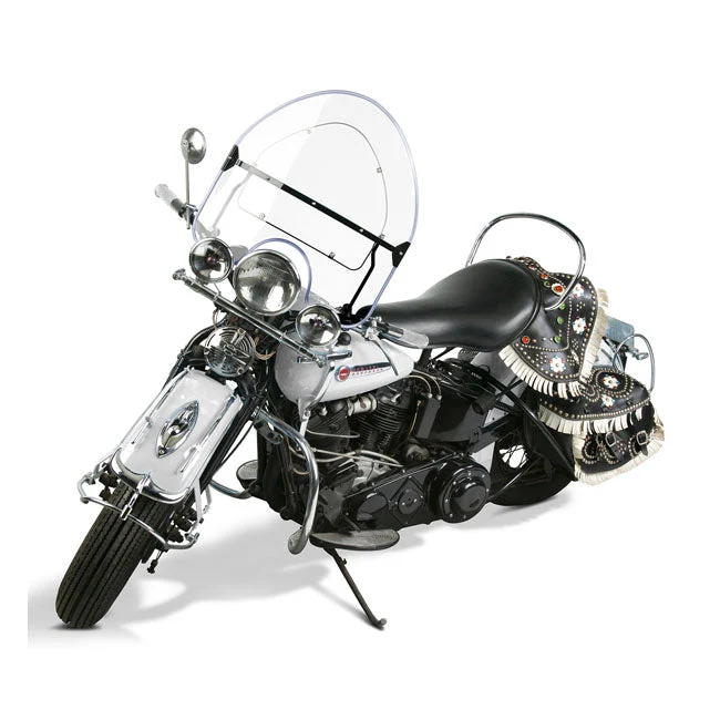 NC Beaded Lower Windshield Clear Knucklehead 36-47 ; Panhead 48