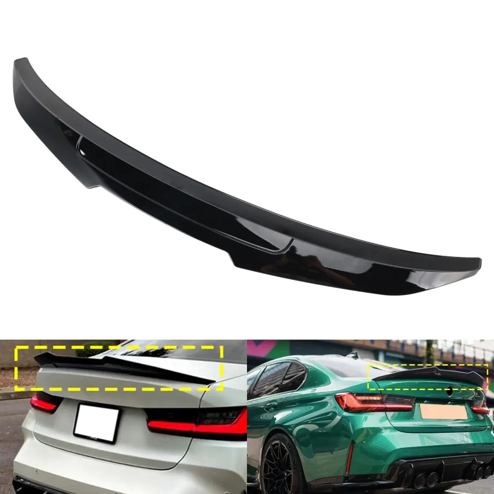 Becquet de coffre arrière noir brillant pour BMW série 3 G20 G80 19-25 Style PSM