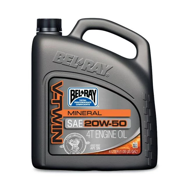 Bel-Ray V-Twin Motor Oil Mineral 20W-50 4L