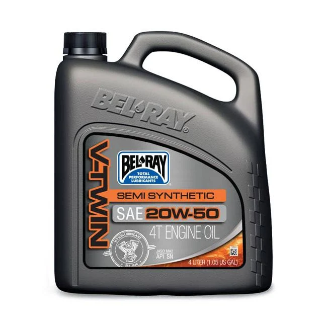 Bel-Ray V-Twin Motor Oil Semi-Synthetic 20W-50 4L