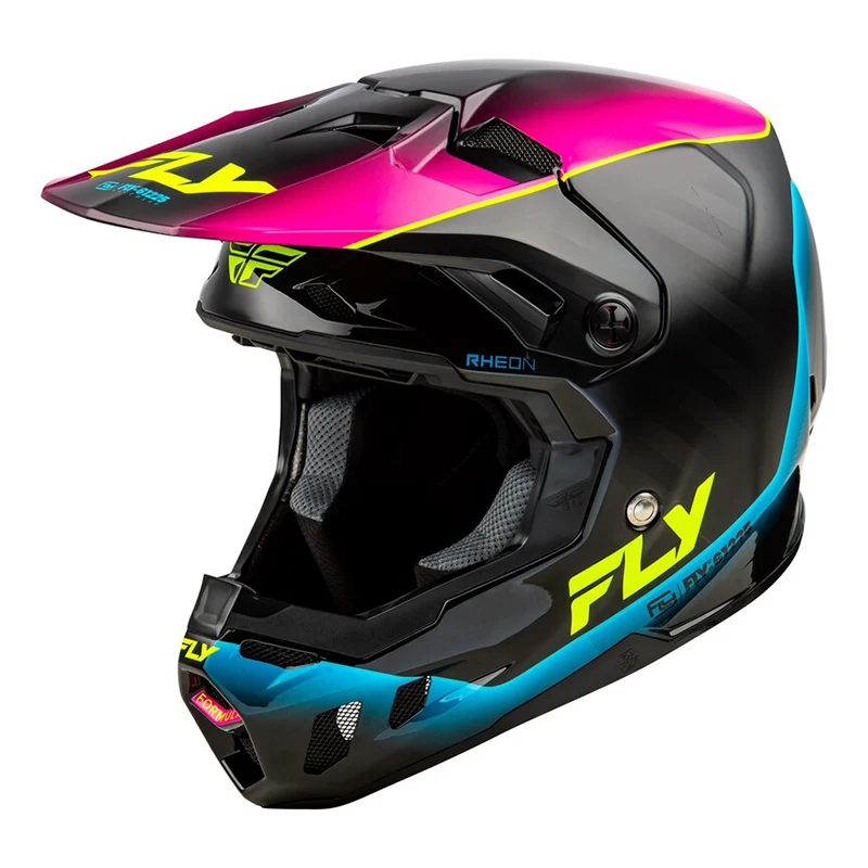 Casque FLY RACING Formula CC L.E. Underglow - gris/rose/bleu 2025 bihr