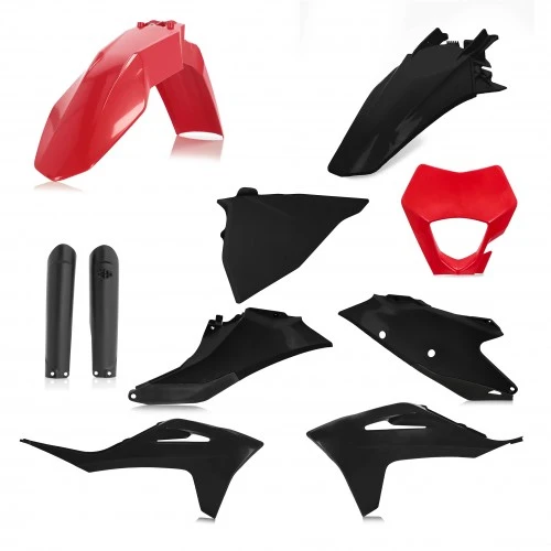 Kit plastiques complet EC/ECF21 noir/rouge Bihr